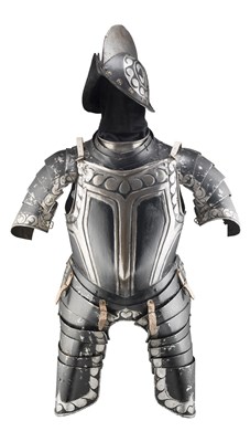 Lot 287 - **A COMPOSITE NORTH GERMAN LIGHT INFANTRY ARMOUR IN THE 'BLACK-AND-WHITE' FASHION