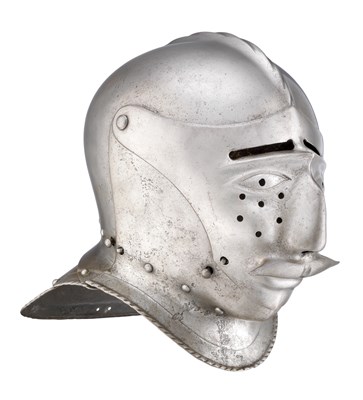 Lot 292 - **A SOUTH GERMAN CLOSE HELMET
