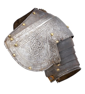 Lot 327 - **A NORTH ITALIAN LEFT PAULDRON