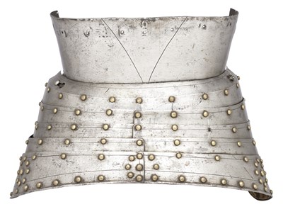 Lot 339 - **A EUROPEAN PARTIAL BACKPLATE AND CULET OF A CUIRASSIER'S ARMOUR
