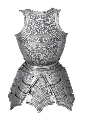 Lot 364 - AN ETCHED BREASTPLATE AND TASSETS IN 16TH CENTURY STYLE