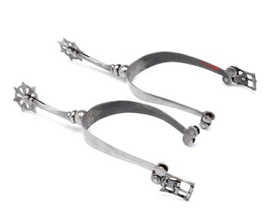 Lot 373 - **A PAIR OF SPURS IN LATE 15TH CENTURY STYLE