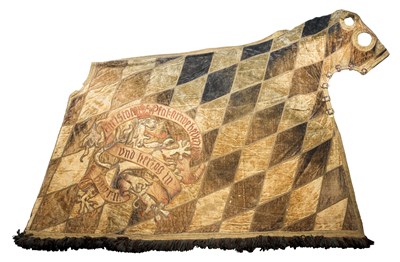Lot 375 - **A DECORATED HORSE CAPARISON IN 16TH CENTURY STYLE