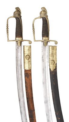 Lot 382 - **TWO FRENCH OFFICER'S SWORDS