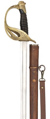 Lot 386 - **A FRENCH MODEL 1896 CAVALRY OFFICER'S BACKSWORD