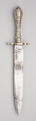 Lot 670 - A BOWIE KNIFE, LOCKWOOD BROTHERS, SHEFFIELD, LATE 19TH/20TH CENTURY