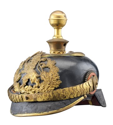 Lot 439 - **A GERMAN (HESSE) FIELD ARTILLERY OFFICER'S PICKELHAUBE
