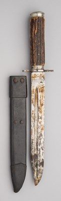 Lot 618 - A BOWIE KNIFE, JOSEPH RODGERS & SONS, NO. 6 NORFOLK STREET, SHEFFIELD, LATE 19TH CENTURY