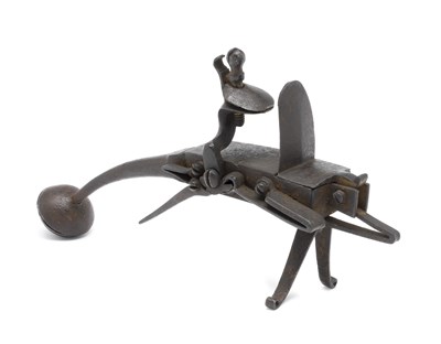 Lot 455 - **A FLINTLOCK TINDER LIGHTER