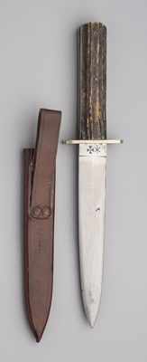 Lot 621 - A BOWIE KNIFE, JOSEPH RODGERS & SONS, NO. 6 NORFOLK STREET, SHEFFIELD, EARLY 20TH CENTURY