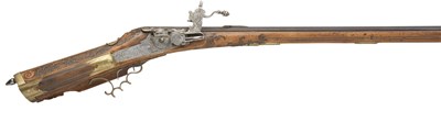 Lot 479 - **A 40 BORE AUSTRIAN COMPOSITE WHEEL-LOCK SPORTING RIFLE
