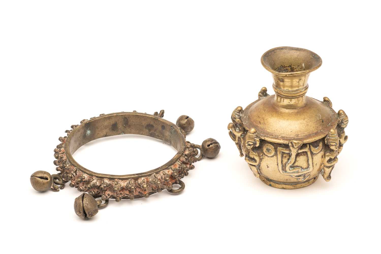 Lot 315 - TWO BRONZE RITUAL OBJECTS