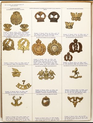 Lot 7 - Insignia of New Zealand Mounted Rifles Regiments and other units