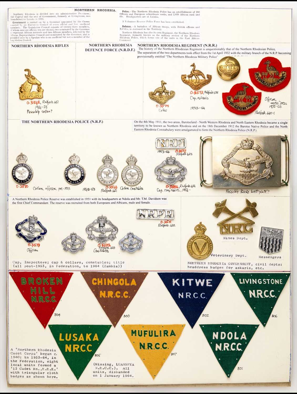 Lot 10 - Insignia of Rhodesia
