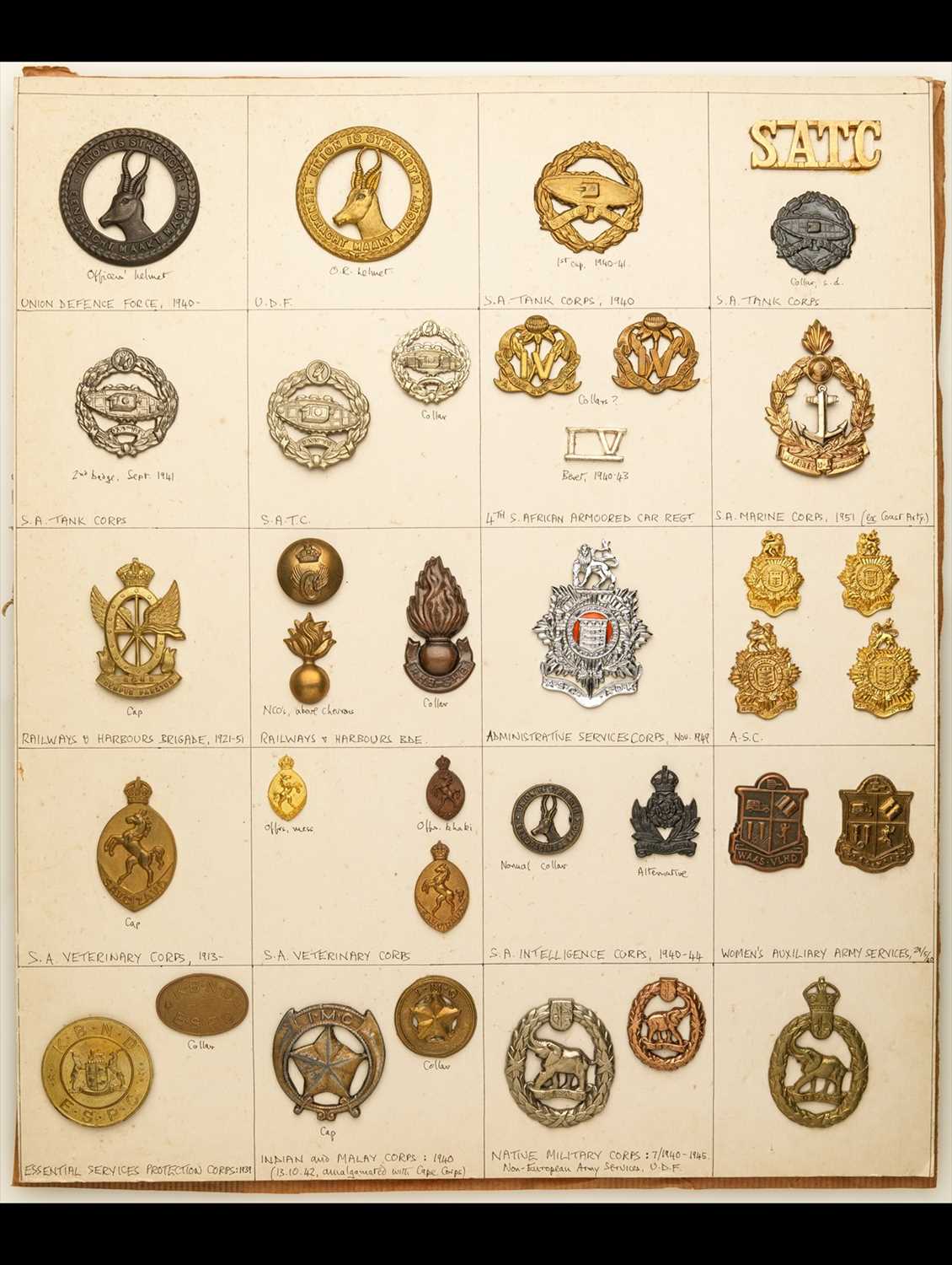 Lot 14 - Insignia of various South African Departments