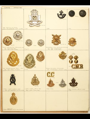 Lot 16 - Insignia of South African Cape Regiments and Corps