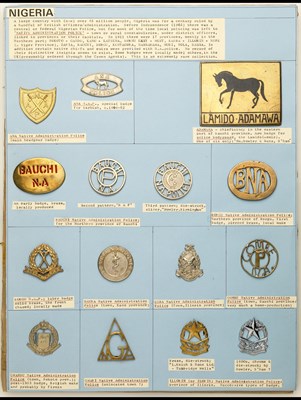 Lot 19 - Badges of the Nigeria Native Administration Police