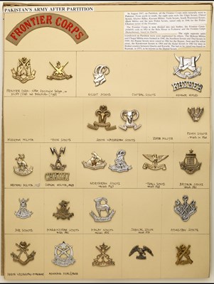 Lot 27 - A Collection of Badges of Units and Corps transferred to Pakistan after Independence .