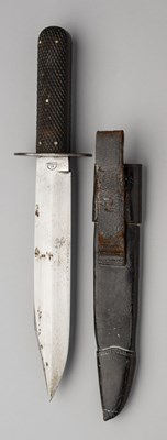 Lot 569 - A BOWIE KNIFE, BAGSHAW & SON, 87 CHURCH STREET, LIVERPOOL