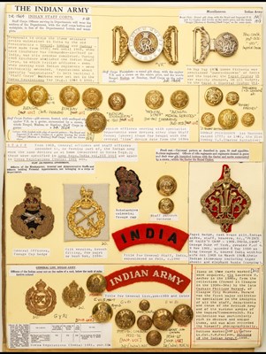 Lot 30 - Indian Staff Corps Insignia and other items