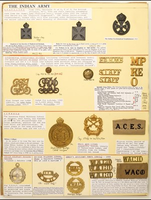 Lot 31 - Indian Army Departmental and Regimental Insignia