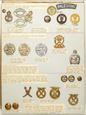 Lot 37 - Middle East Forces Insignia