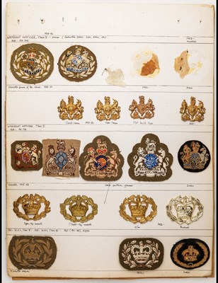 Lot 49 - Warrant Officers' and Staff Sergeants' Rank Badges.