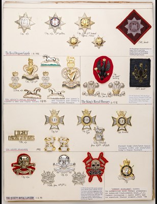 Lot 55 - Insignia of British Cavalry Regiments post-1992