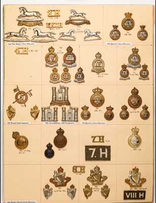 Lot 58 - Insignia of Cavalry Regiments