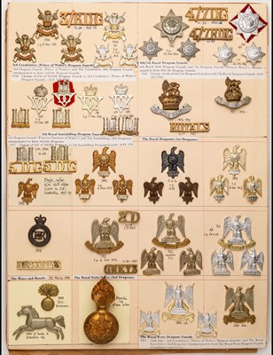 Lot 60 - Insignia of Dragoon Guards and Dragoon Regiments post 1922