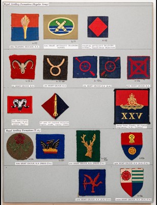 Lot 84 - Royal Artillery Formation Signs