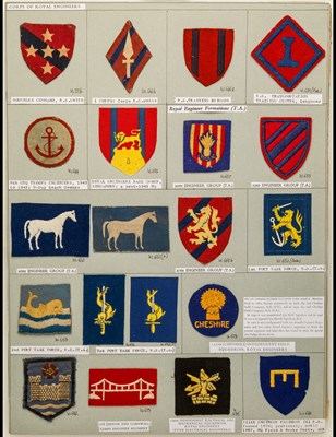 Lot 95 - Royal Engineers mainly TA Cloth Formation Signs