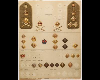 Lot 107 - Ornaments from a Victorian Royal Engineer Colonel's Full Dress Tunic