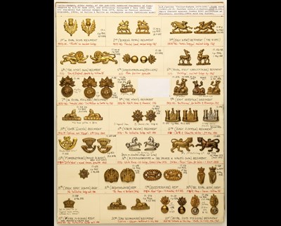 Lot 122 - ORs' Collar-Badges of Infantry Regiments Pre-1881