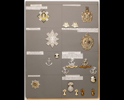 Lot 153 - Badges of Infantry Regiments.