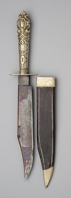 Lot 731 - A BOWIE KNIFE, G. REDFERN, SHEFFIELD, LATE 19TH CENTURY