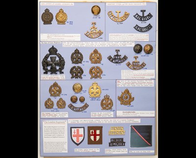 Lot 184 - Insignia of the London Regiment.