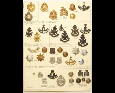 Lot 187 - Insignia of London Regiment battalions.