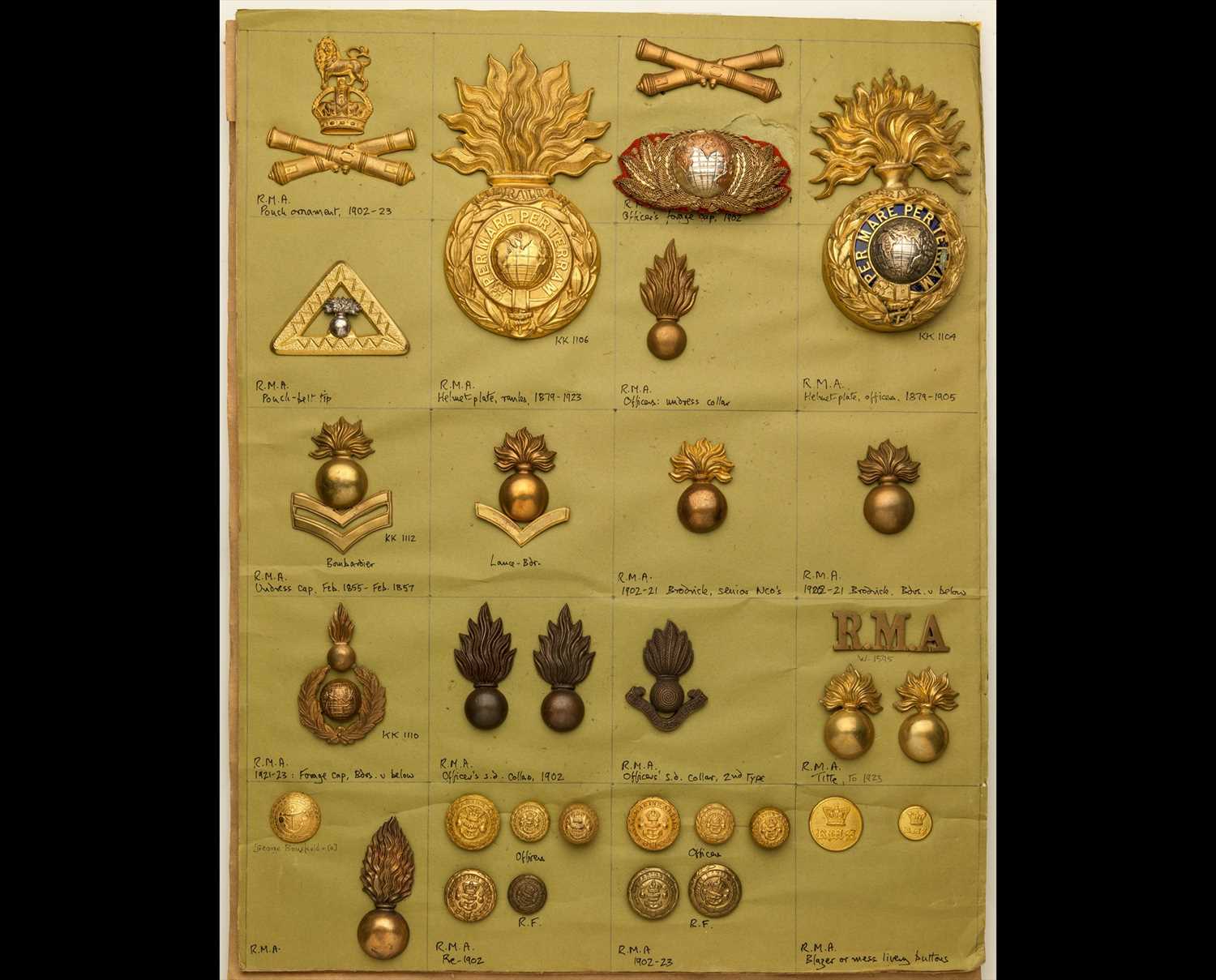 Lot 196 - Royal Marine Artillery Insignia