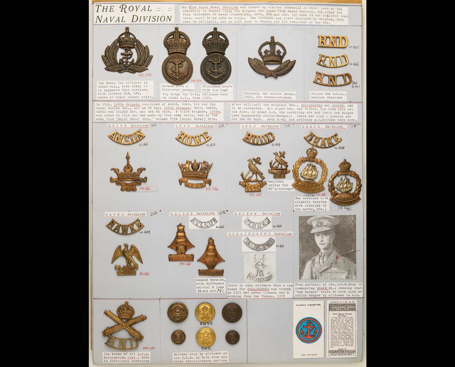 Lot 200 - Insignia of the Royal Naval Division