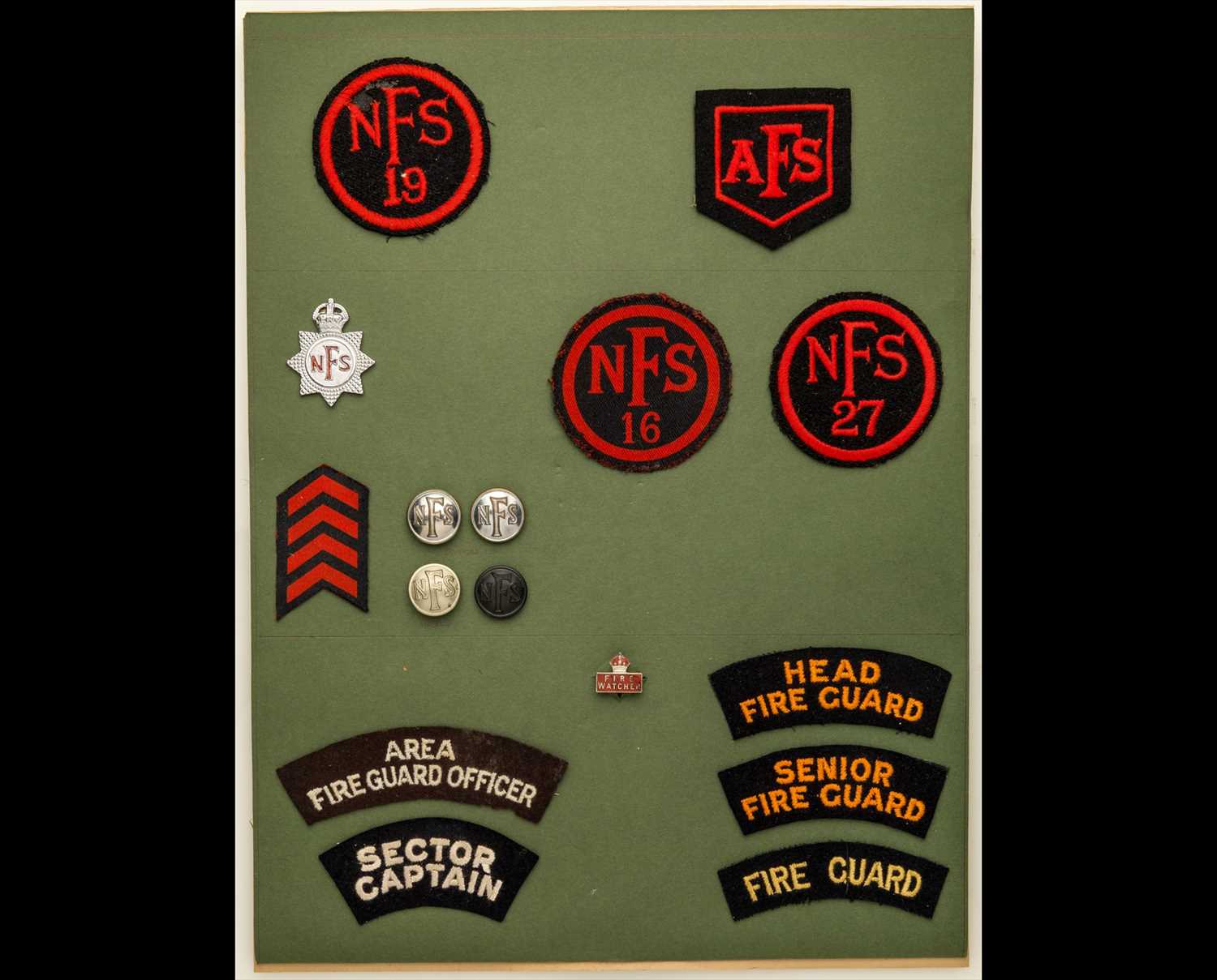 Lot 239 - Red Cross, Police and Fire Service Insignia