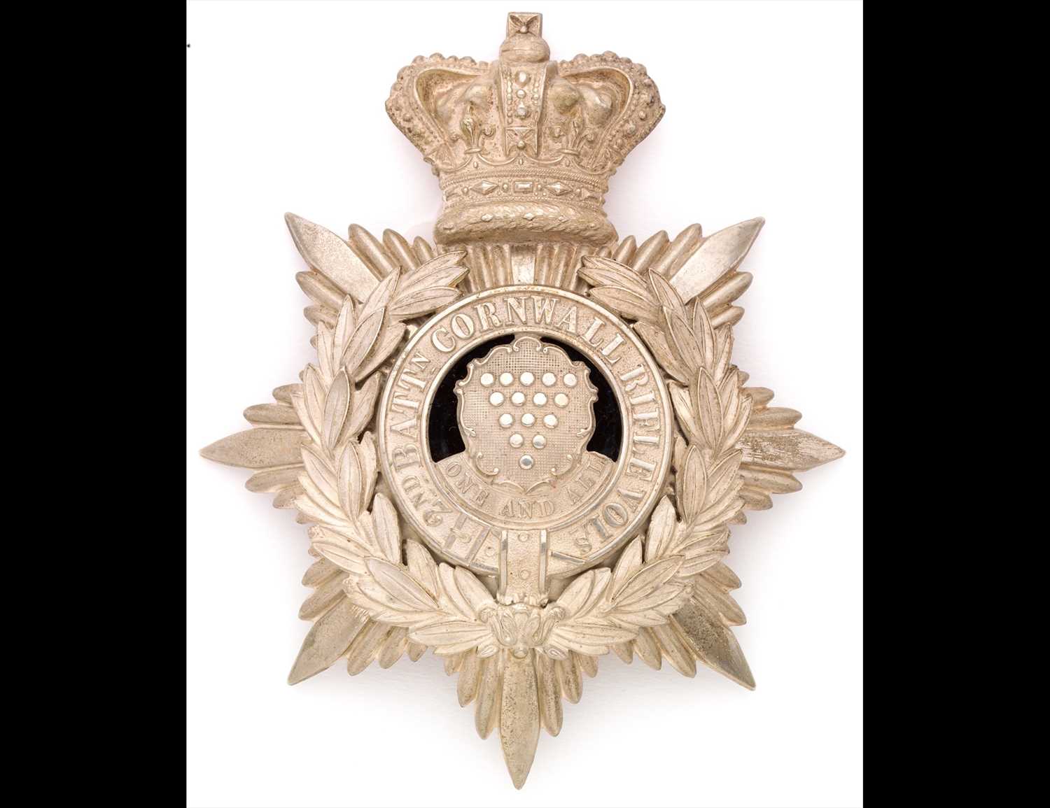 Lot 298 - A Cornwall Rifle Volunteers Officer's Helmet