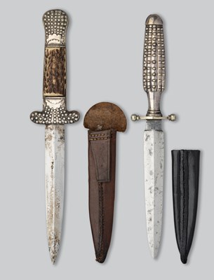 Lot 627 - A SMALL DAGGER, RODGERS, CUTLERS TO HER MAJESTY AND ANOTHER, UNSIGNED, LATE 19TH CENTURY