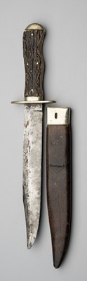 Lot 616 - A BOWIE KNIFE, JOSEPH RODGERS & SONS, CUTLERS TO THEIR MAJESTIES, NO. 6 NORFOLK STREET, SHEFFIELD, LATE 19TH CENTURY