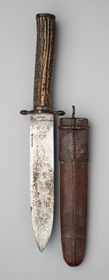 Lot 503 - AN INDIAN BOWIE KNIFE, ARNACHELLUM, SALEM, CIRCA 1880