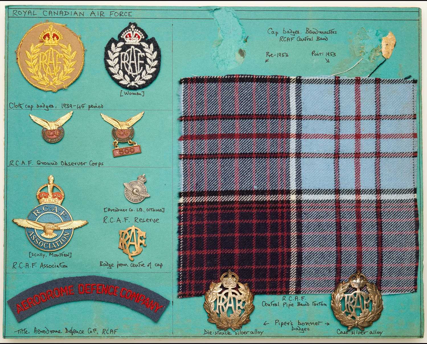 Lot 397 - A Collection of Royal Canadian Air Force and