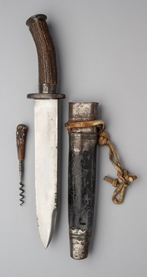 Lot 512 - AN INDIAN BOWIE KNIFE, CIRCA 1880