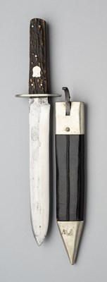 Lot 508 - AN INDIAN HUNTING KNIFE, TREACHER & CO., BOMBAY & POONA, CIRCA 1880-90