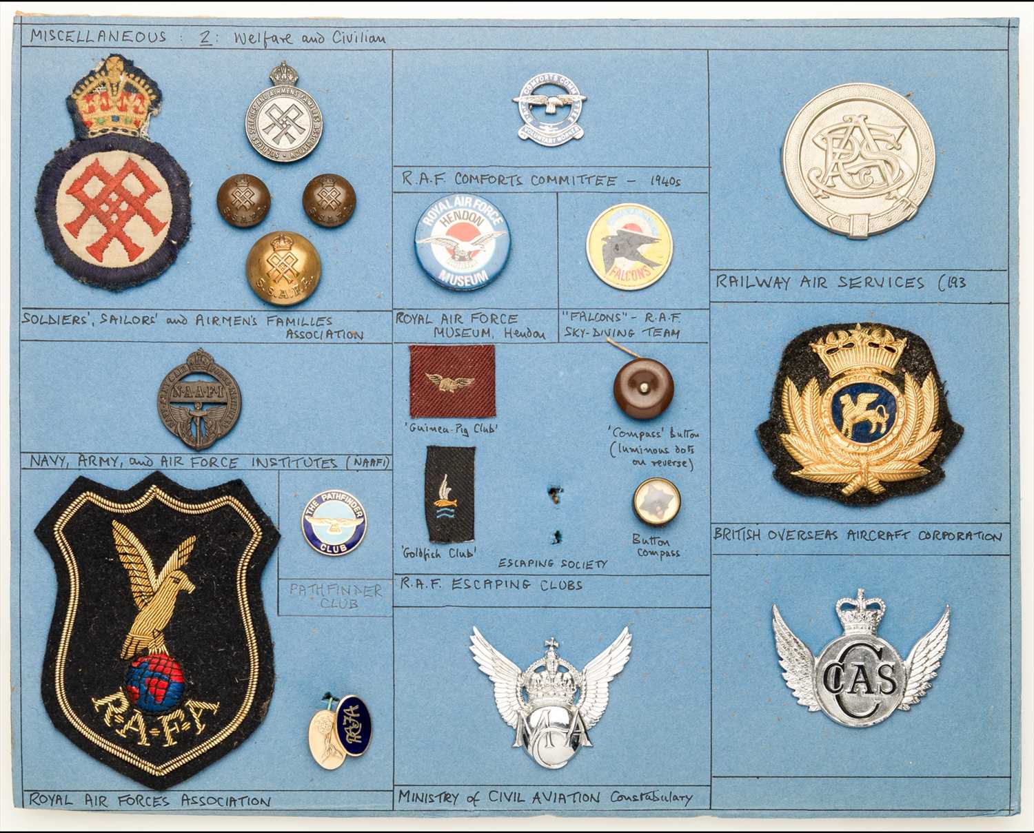 Lot 433 - Miscellaneous Civilian RAF-Associated badges