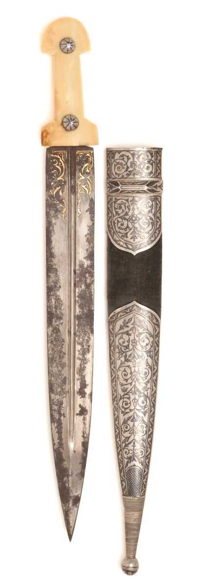 Lot 60 - A CAUCASIAN KINDJAL